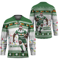 Zimbabwe Rugby Christmas Hockey Jersey The Sables Krismes Yakanaka - Wonder Print Shop