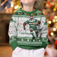 Zimbabwe Rugby Christmas Kid Ugly Christmas Sweater The Sables Krismes Yakanaka - Wonder Print Shop