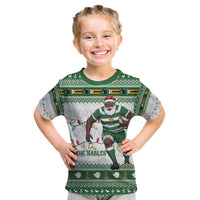 Zimbabwe Rugby Christmas Kid T Shirt The Sables Krismes Yakanaka - Wonder Print Shop