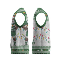 Zimbabwe Rugby Christmas Knitted V-Neck Vest The Sables Krismes Yakanaka - Wonder Print Shop