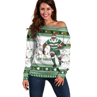 Zimbabwe Rugby Christmas Off Shoulder Sweater The Sables Krismes Yakanaka - Wonder Print Shop