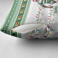 Zimbabwe Rugby Christmas Pillow Cover The Sables Krismes Yakanaka - Wonder Print Shop