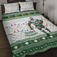 Zimbabwe Rugby Christmas Quilt Bed Set The Sables Krismes Yakanaka - Wonder Print Shop