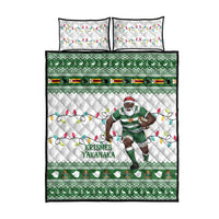 Zimbabwe Rugby Christmas Quilt Bed Set The Sables Krismes Yakanaka - Wonder Print Shop
