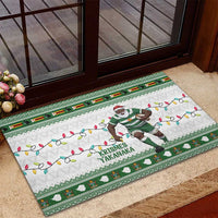 Zimbabwe Rugby Christmas Rubber Doormat The Sables Krismes Yakanaka - Wonder Print Shop