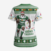 Zimbabwe Rugby Christmas Scrub Top The Sables Krismes Yakanaka - Wonder Print Shop