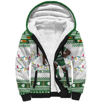 Zimbabwe Rugby Christmas Sherpa Hoodie The Sables Krismes Yakanaka - Wonder Print Shop