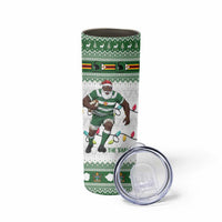 Zimbabwe Rugby Christmas Skinny Tumbler The Sables Krismes Yakanaka - Wonder Print Shop