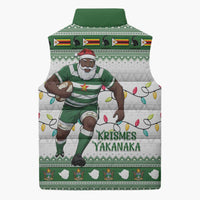 Zimbabwe Rugby Christmas Sleeveless Puffer Jacket The Sables Krismes Yakanaka - Wonder Print Shop