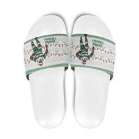 Zimbabwe Rugby Christmas Slide Sandals The Sables Krismes Yakanaka - Wonder Print Shop