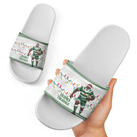 Zimbabwe Rugby Christmas Slide Sandals The Sables Krismes Yakanaka - Wonder Print Shop