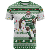Zimbabwe Rugby Christmas T Shirt The Sables Krismes Yakanaka - Wonder Print Shop