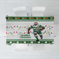 Zimbabwe Rugby Christmas Tablecloth The Sables Krismes Yakanaka - Wonder Print Shop