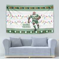 Zimbabwe Rugby Christmas Tapestry The Sables Krismes Yakanaka - Wonder Print Shop