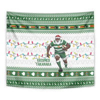 Zimbabwe Rugby Christmas Tapestry The Sables Krismes Yakanaka - Wonder Print Shop