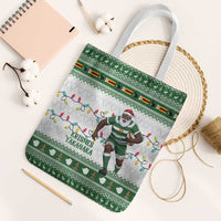 Zimbabwe Rugby Christmas Tote Bag The Sables Krismes Yakanaka - Wonder Print Shop