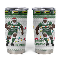 Zimbabwe Rugby Christmas Tumbler Cup The Sables Krismes Yakanaka - Wonder Print Shop