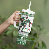 Zimbabwe Rugby Christmas Tumbler With Handle The Sables Krismes Yakanaka - Wonder Print Shop
