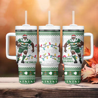 Zimbabwe Rugby Christmas Tumbler With Handle The Sables Krismes Yakanaka - Wonder Print Shop