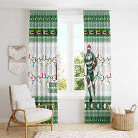 Zimbabwe Rugby Christmas Window Curtain The Sables Krismes Yakanaka - Wonder Print Shop