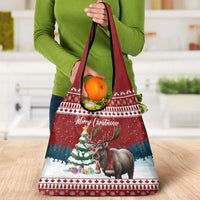Canada Christmas Grocery Bag Merry Christmoose