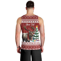 Personalized Canada Christmas Men Tank Top Merry Christmoose - Wonder Print Shop