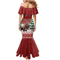 Personalized Canada Christmas Mermaid Dress Merry Christmoose - Wonder Print Shop