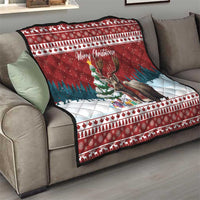 Canada Christmas Quilt Merry Christmoose - Wonder Print Shop