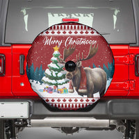 Canada Christmas Spare Tire Cover Merry Christmoose - Wonder Print Shop