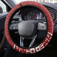Canada Christmas Steering Wheel Cover Merry Christmoose - Wonder Print Shop