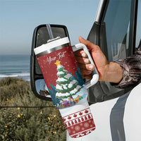 Personalized Canada Christmas Tumbler With Handle Merry Chistmoose - Wonder Print Shop
