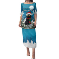 Iceland Christmas Family Matching Puletasi and Hawaiian Shirt Merry Yule Cat - Wonder Print Shop