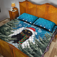 Iceland Christmas Quilt Bed Set Merry Yule Cat - Wonder Print Shop
