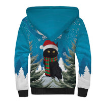 Iceland Christmas Sherpa Hoodie Merry Yule Cat - Wonder Print Shop
