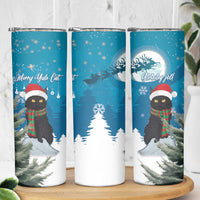 Iceland Christmas Skinny Tumbler Merry Yule Cat - Wonder Print Shop