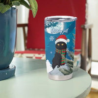 Iceland Christmas Tumbler Cup Merry Yule Cat - Wonder Print Shop