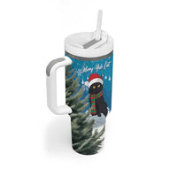 Iceland Christmas Tumbler With Handle Merry Yule Cat - Wonder Print Shop