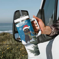 Iceland Christmas Tumbler With Handle Merry Yule Cat - Wonder Print Shop