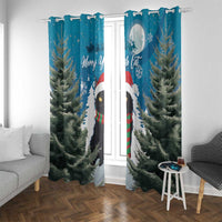 Iceland Christmas Window Curtain Merry Yule Cat - Wonder Print Shop