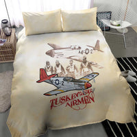 Tuskegee Red Tails Airmen Bedding Set History Aviator Heroes Retro Style - Wonder Print Shop