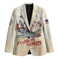 Tuskegee Red Tails Airmen Blazer History Aviator Heroes Retro Style - Wonder Print Shop