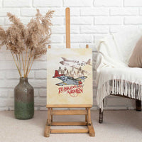 Tuskegee Red Tails Airmen Canvas Wall Art History Aviator Heroes Retro Style - Wonder Print Shop