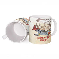 Tuskegee Red Tails Airmen Ceramic Mug History Aviator Heroes Retro Style - Wonder Print Shop