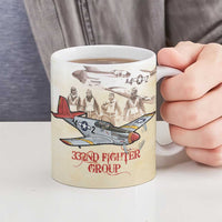 Tuskegee Red Tails Airmen Ceramic Mug History Aviator Heroes Retro Style - Wonder Print Shop