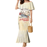 Tuskegee Red Tails Airmen Family Matching Mermaid Dress and Hawaiian Shirt History Aviator Heroes Retro Style - Wonder Print Shop