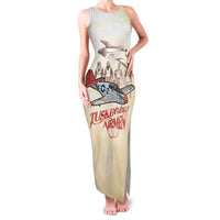 Tuskegee Red Tails Airmen Family Matching Tank Maxi Dress and Hawaiian Shirt History Aviator Heroes Retro Style - Wonder Print Shop