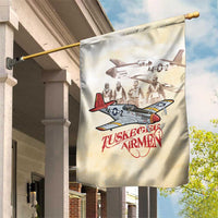 Tuskegee Red Tails Airmen Garden Flag History Aviator Heroes Retro Style - Wonder Print Shop