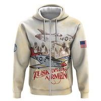 Tuskegee Red Tails Airmen Hoodie History Aviator Heroes Retro Style - Wonder Print Shop