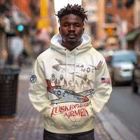 Tuskegee Red Tails Airmen Hoodie History Aviator Heroes Retro Style - Wonder Print Shop