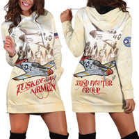 Tuskegee Red Tails Airmen Hoodie Dress History Aviator Heroes Retro Style - Wonder Print Shop